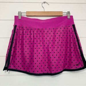 Nike Purple and Black Polka-Dot Golf/Tennis Skort Size‎ S